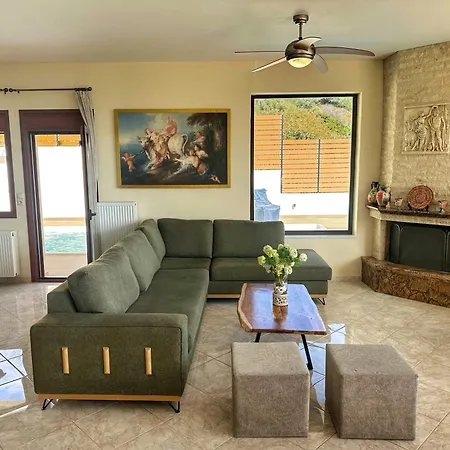 Villa Balcony, Cozy With Amazing View Rodhia (Crete)